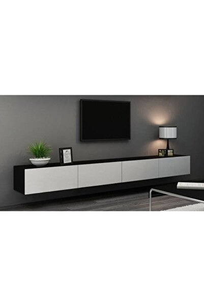 joy mob Joy Tv Ünitesi Alt Modülü Sehpası Siyah Beyaz