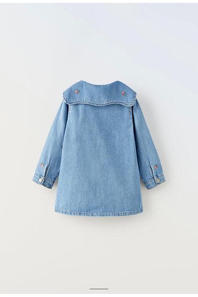 HAVİSA KİDS NEW SEASON EMBROIDERED DENIM DRESS
