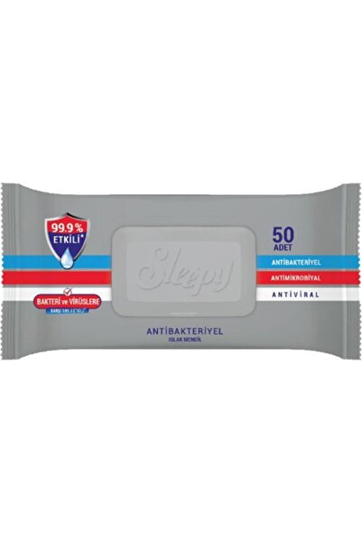 Sleepy Antibakteriyel Islak Havlu 50'li