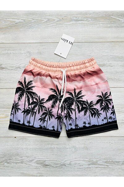 mikam Țesătură rezistentă cu parașuta pentru băieți Design elegant Pantaloni scurți impermeabili pentru piscină și mare