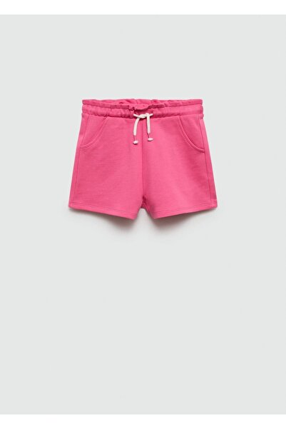 MANGO Kids Baumwollshorts mit Taillenschnürung