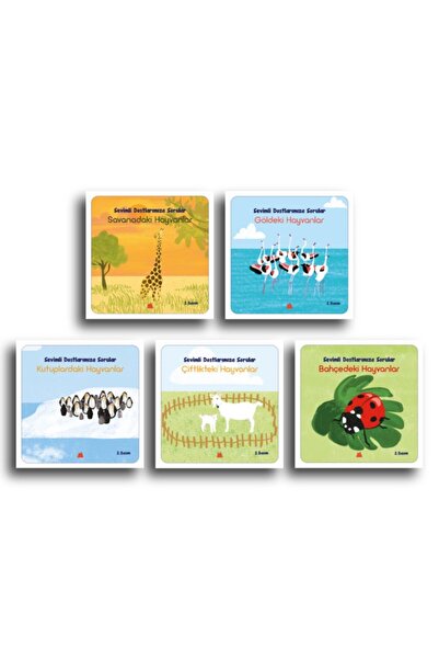 Kumdan Kale Yayınları Sevimli Dostlar Seti (2 Yaş ) 5 Kitap