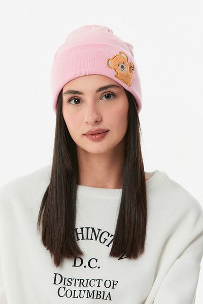 Fulla Moda Teddy Bear Knitted Beret