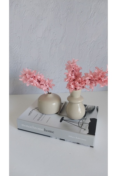 ATÖLYEM BURADA krem vazo 2'li