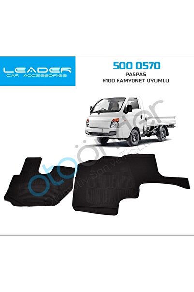 gürler oto kılıf ve aksesuar Hyundai H100 Kamyonet Uyumlu Paspas Kauçuk Araca Özel 2005 Ve Sonrası Siyah
