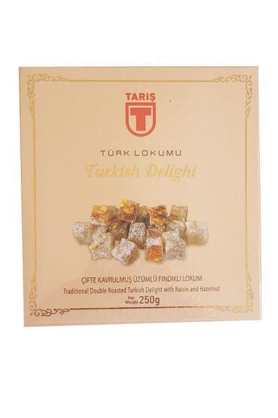 Tariş 250 Gr Double Roasted Grape Turkish Delight with Nuts