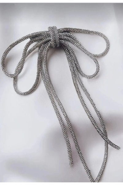 FAHA Buckle Crystal Stone Bow Bow Hatch