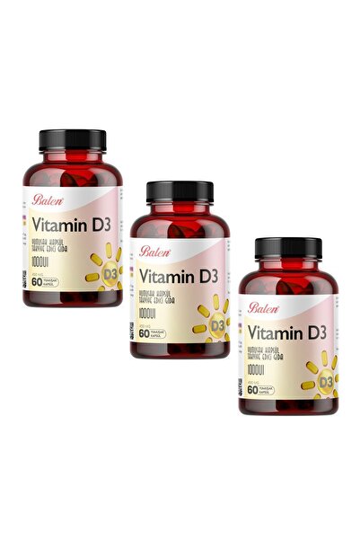 Balen Vitamin D3 450 Mg 60 Yumuşak Kapsül X 3 Adet