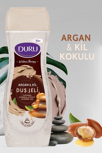 Duru Welness Therapy Argan Oil & Clay Shower Gel 3x450ml