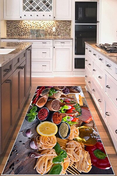 on the clouds Çeşitli Yiyecekler Yıkanabilir Kaymaz Taban Leke Tutmaz Mutfak ...