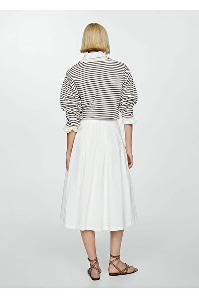MANGO Woman Pilili midi etek