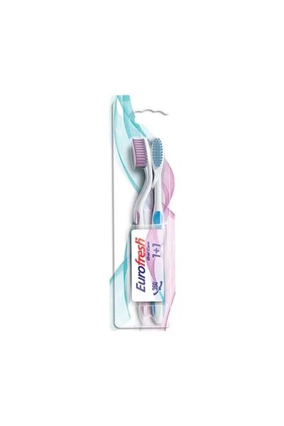 Farmasi Eurofresh 2-Pack Toothbrush Pink and Blue
