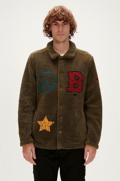 Bad Bear Freedom Plush Khaki Men's Sweatshirt