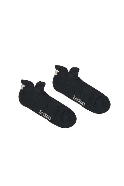 Bad Bear Bear Ankle Black Logo Printed Unisex Socks