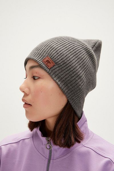 Bad Bear Anthracite Crude Beanie