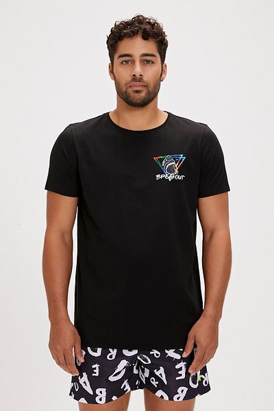 Bad Bear Bite Men's T-Shirt - 24.01.07.020-C01 Model