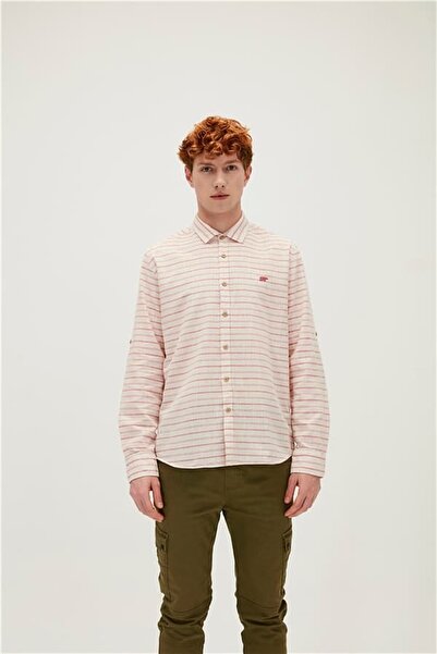 Bad Bear Marshall Shirt Crimson Red Kırmızı Erkek Gömlek