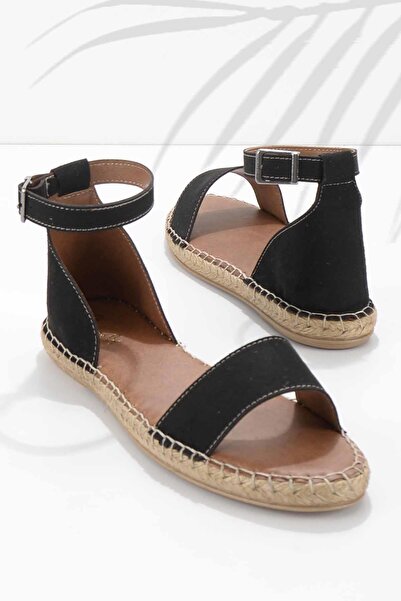 Bambi Sandale de damă din piele intoarsa neagra K 01671302402