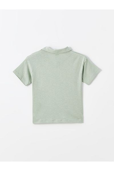 LC Waikiki Resort Lapel Short Sleeve Printed Baby Boy T-shirt