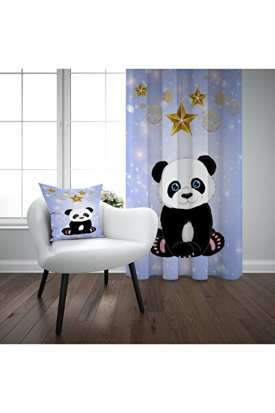EVSEHOMES Мила дитяча кімната Панда Одностулкові штори
