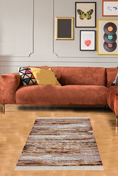 on the clouds Batik Desenli Renk Geçişli Dijital Baskı Yıkanabilir Kaymaz Tab...