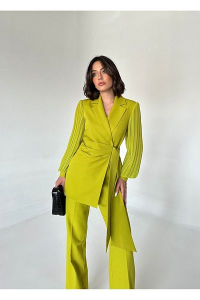 Vuntal BUTİK Two Piece Chiffon Sleeve Suit Set