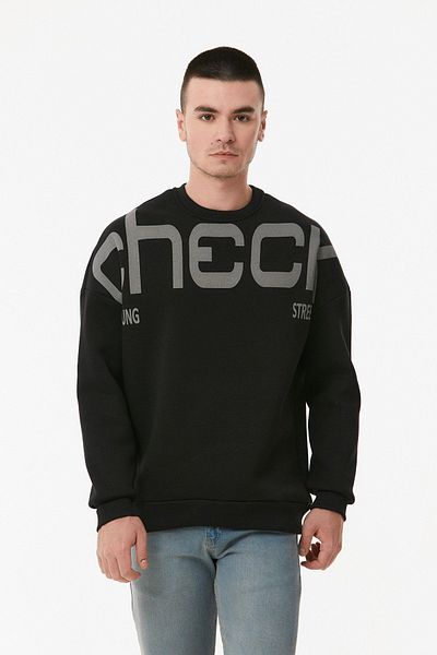 Fulla Moda Text Printed Crew Neck Sweatshirt