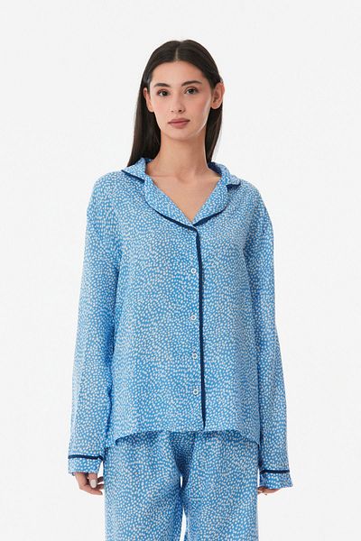 Fulla Moda Set pijama cu buline cu nasturi
