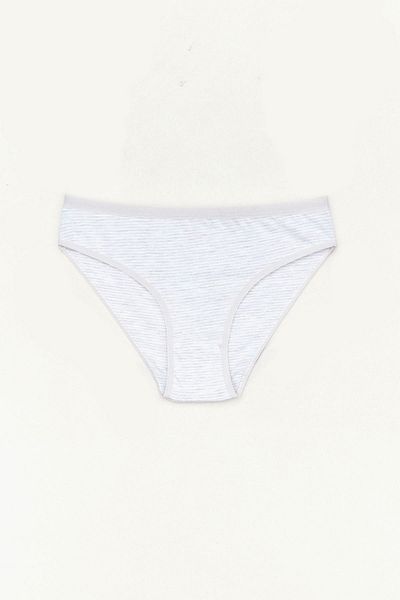 Fulla Moda Chiloți cu talie înaltă în dungi