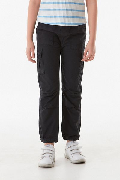 Fulla Moda Unisex Trousers with Elastic Waist Cargo Pockets