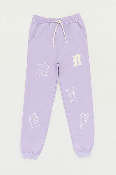 Fulla Moda Φούτερ για κορίτσια Jogger με εμπριμέ ελαστική μέση