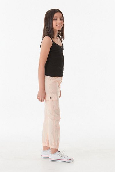 Fulla Moda Unisex Trousers with Elastic Waist Cargo Pockets