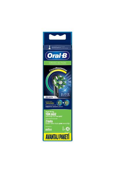 Oral-B Yedek Başlık Cross Action 4lu Siyah