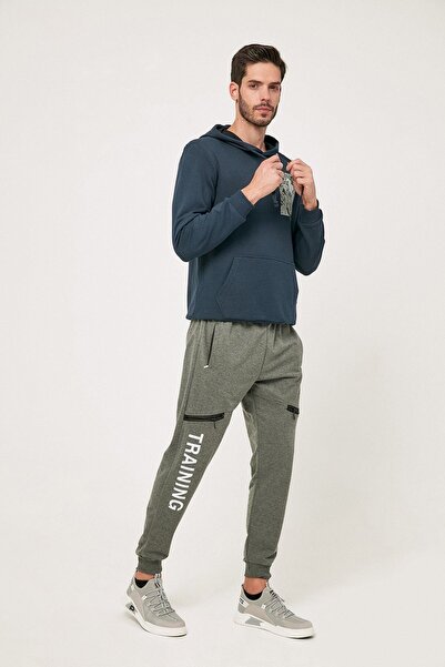 Fulla Moda Штани-джоггери з блискавкою та принтом