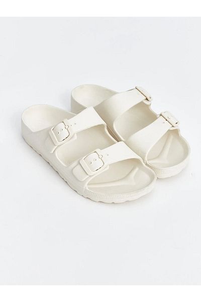 LC Waikiki LCW STEPS Buckle Detailed Double Banded Girl's Slippers