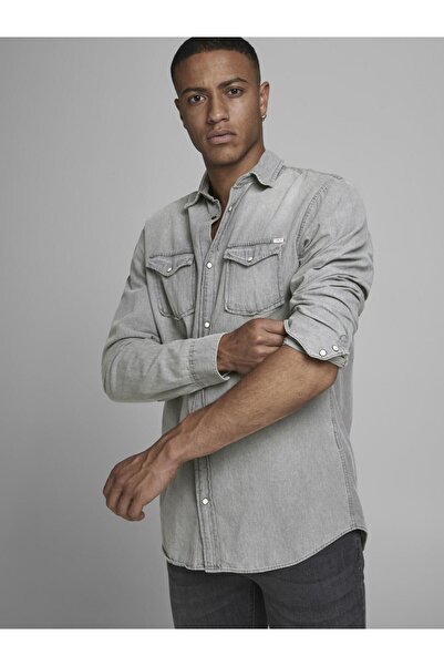 Jack & Jones Jack&Jones 12138115 2 кишені Citcitli довгий рукав сорочка