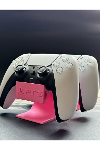 Üç Kardeş Boyut Ps5 2'li Dualsense Kol Standı Joystick Tutucu Pembe