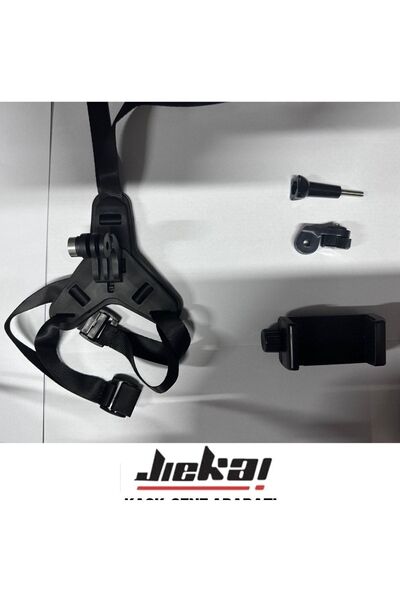 JİEKAİ Jiekai Hk-04 Kask Telefon Aparatı Kask Çene Aparatı Kasktelefon Tutucu Vlog Çekim Aparatı
