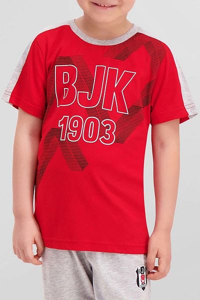 Beşiktaş Licensed Red Boy's Bermuda Suit