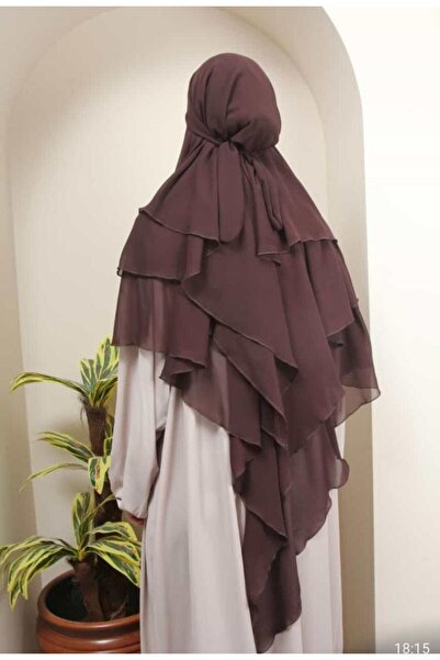 İSTANBULSTYLEMODA Σουφλέ Khimar Shawl με Hijab Veil - ŞAL2320