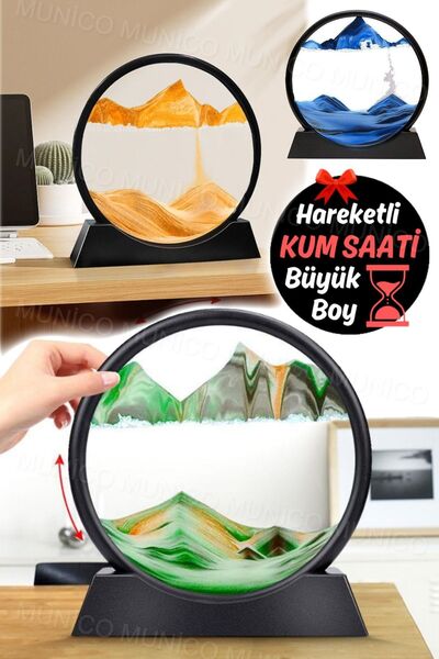 Munico Sıvı Hareketli Görüntü Boyama Akan Kum Çerçeve Dinamik Kum Resmi Harek...