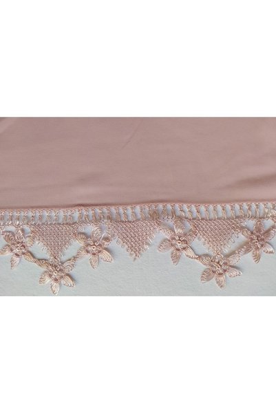 Bircan Hediyelik Single-Sided Plum Blossom Needlepoint Pink Color Cheesecloth Scarf Writing Headscarf Prayer Cloth