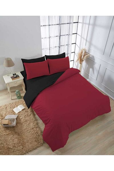 Deneme Zamanı 100% Cotton Double Duvet Cover Set - Boxed, Dowry Home and Hotel Type, with Two Pillowcases