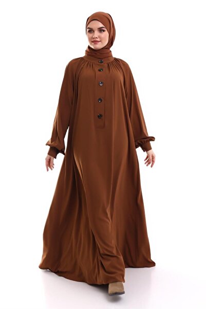 Berel Moda Placket Dress Tan