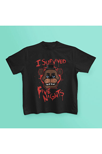 MAGORS Fnaf Printed Circular Neck Cotton Short Sleeve Children's T-Shirt