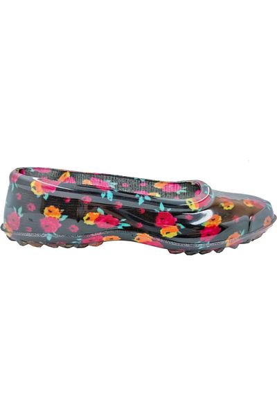 fafatara Pantofi de damă din cauciuc cu flori mixte