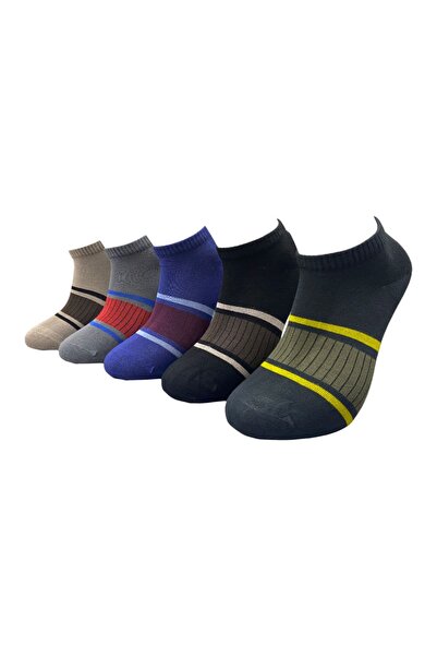 TWİSOCKS Twisocks Bambu Renkli Çemberli Patik Çorap 5'li