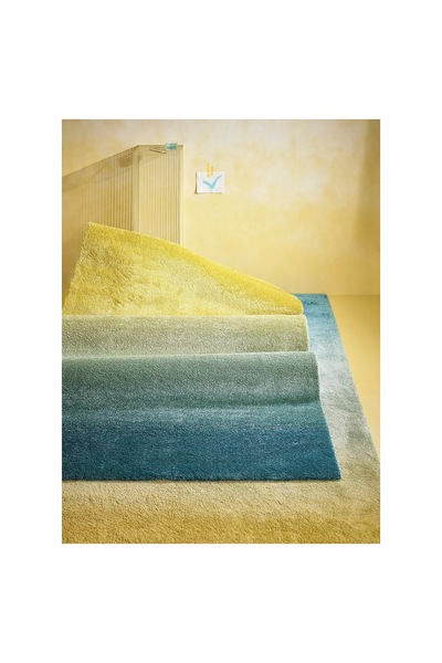 IKEA halı, mavi-yeşil-sarı, 160x230 cm