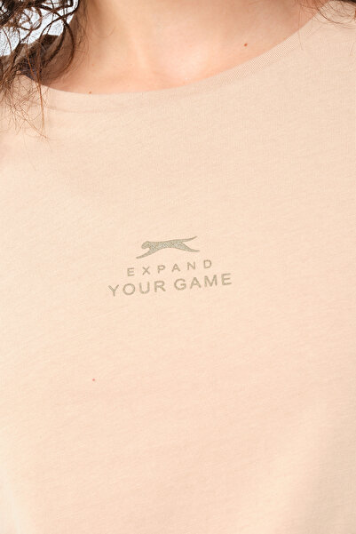 Slazenger Viraj Women's Beige T-Shirt