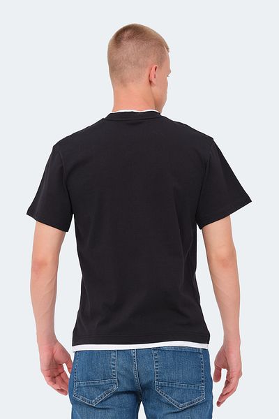 Slazenger Μαύρο ανδρικό μπλουζάκι VRENI